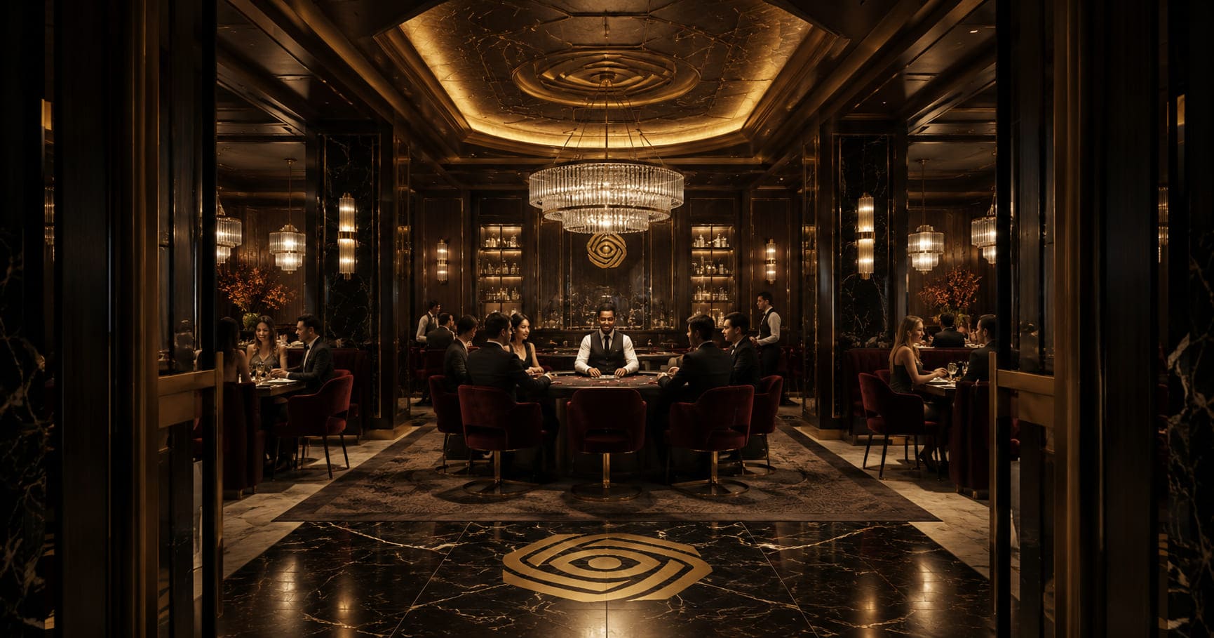 Het elegante interieur van restaurant Zelmoryth